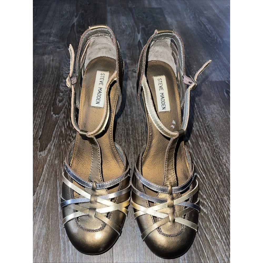 Steve Madden Madden Girl Multi Color Platform Shoes Women's Size 8.5Medium S-100